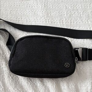 lululemon athletica Textured Black Belt Bag